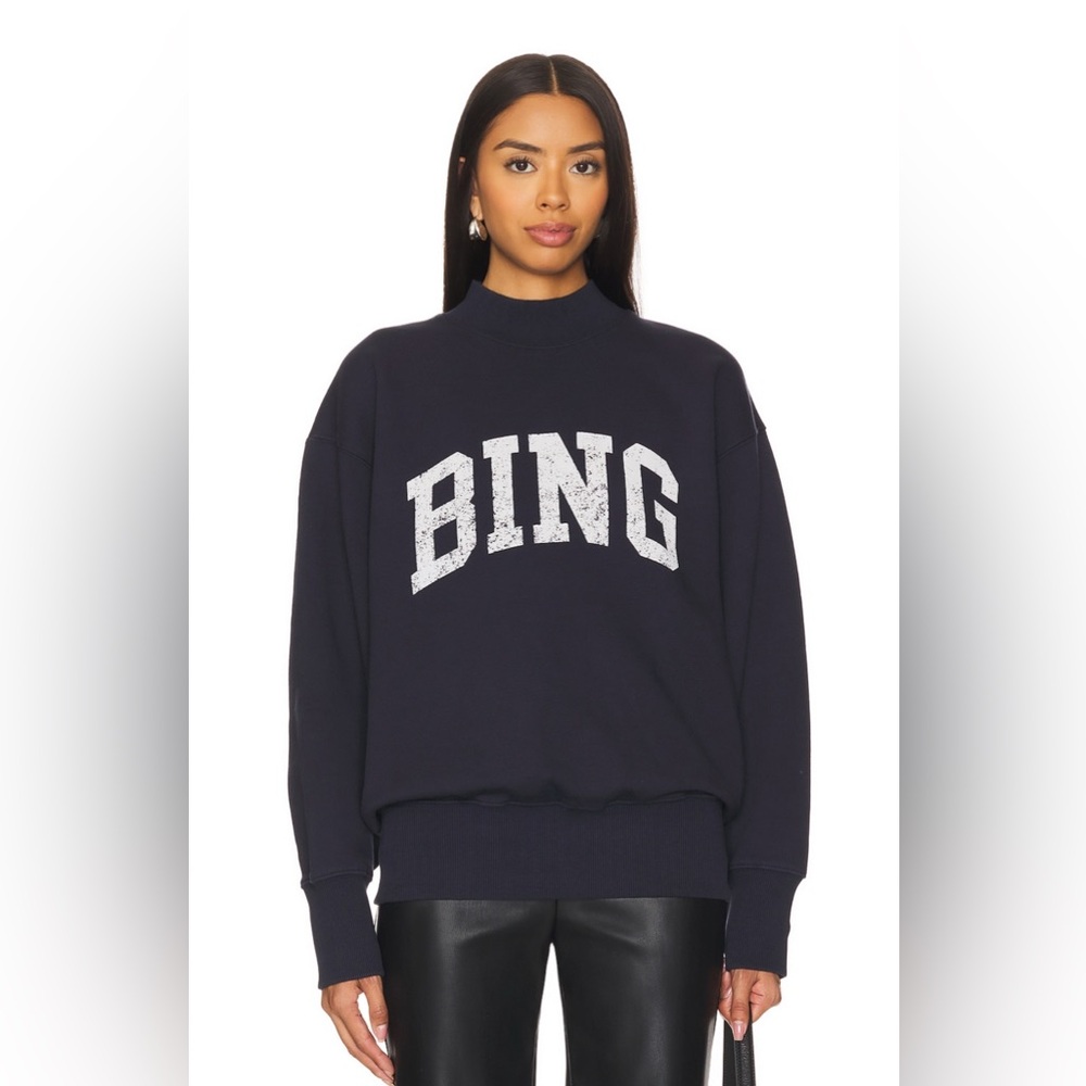 NWT - Anine Bing - Bradie Sweatshirt - Navy